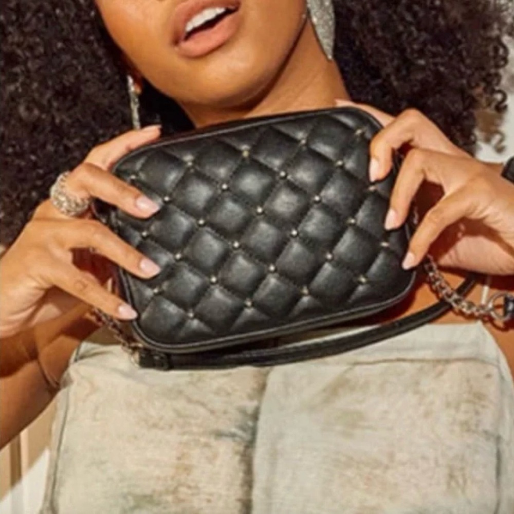 Rebecca Minkoff | Quilted Studded Crossbody Bag - Picture 6 of 14